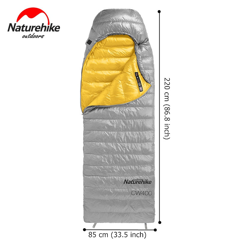 Naturehike Goose Down Sleeping Bag CW400 Waterproof Sleeping Bags Envelope Backpacking Traveling Hiking Camping Sleeping Bag