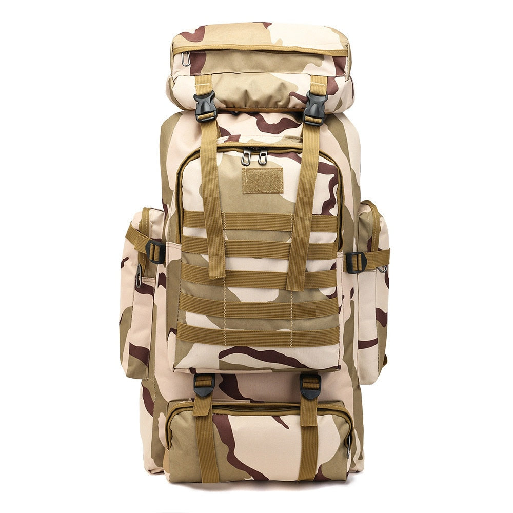 70L Camping Backpack Men Bags Military Tactical Rucksack For Outdoor Climbing Hiking Travel Back Packs