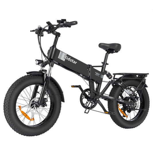 New Ridstar Winner Folding Electric Bike 1000W 48v 14AH Fat Tire Ebike Mountain Bike 20 Inch Electric Bicycle Cycling US Spot - carsonsislandofhealth