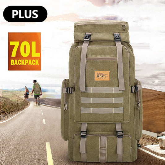 70L Camping Backpack Men Bags Military Tactical Rucksack For Outdoor Climbing Hiking Travel Back Packs
